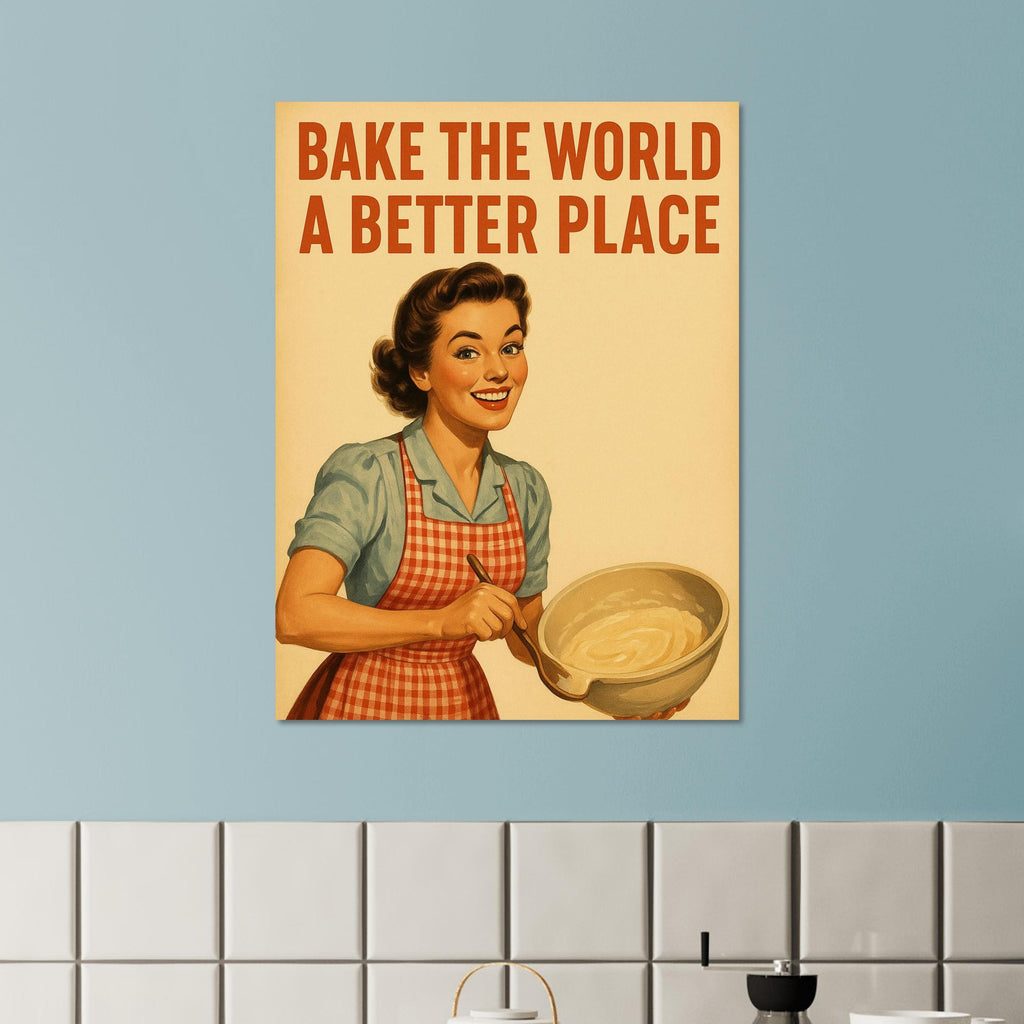 Vintage Baking Woman