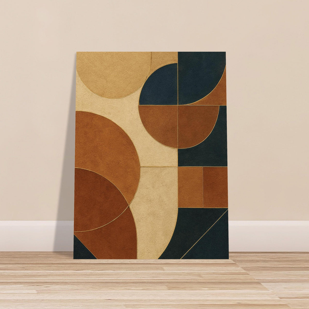 Caramel Navy Geometry