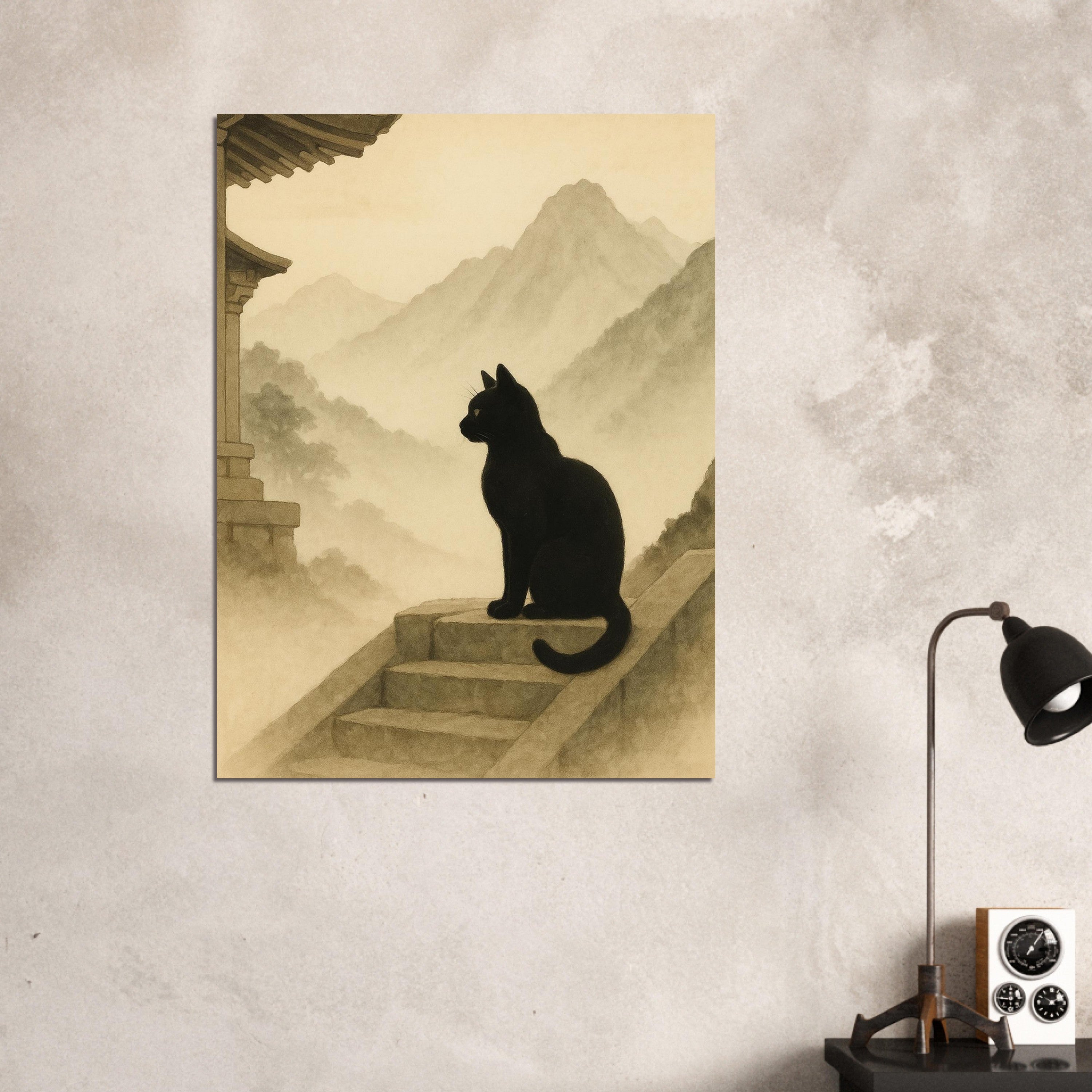Temple Cat Poster