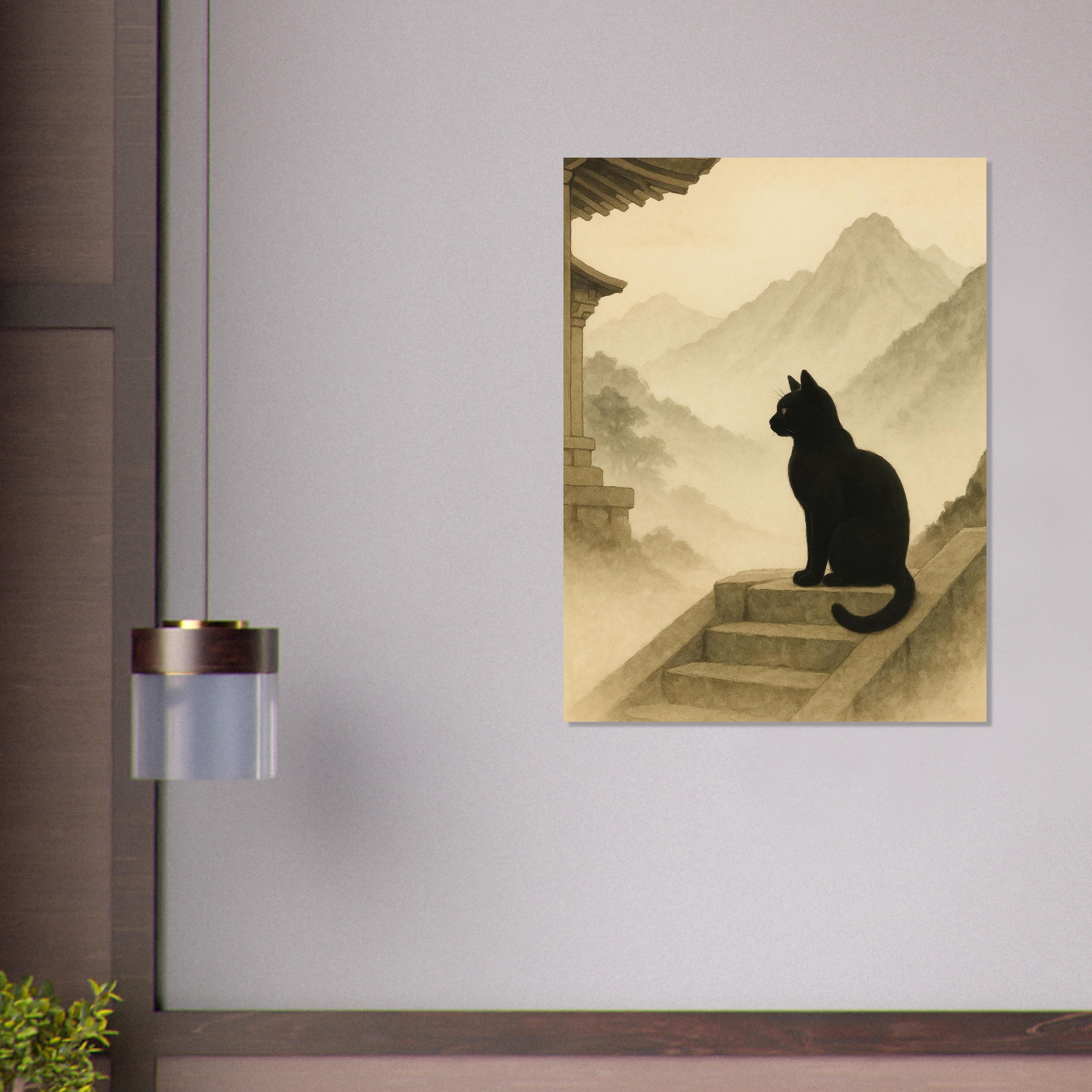 Temple Cat Poster