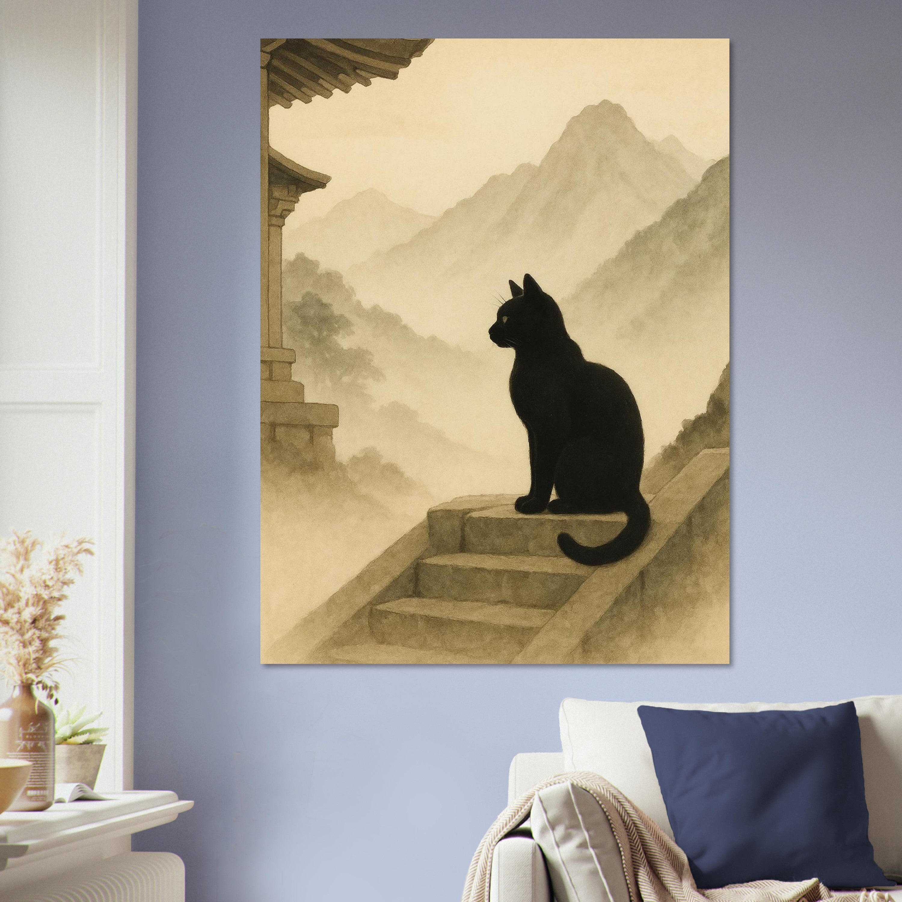 Temple Cat Poster