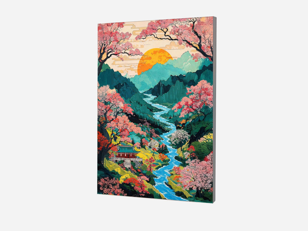 Vibrant Sakura Valley