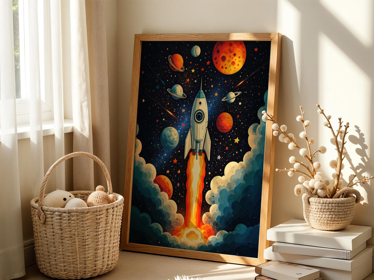 Retro Cosmic Rocket