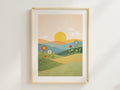 Pastel Floral Landscape