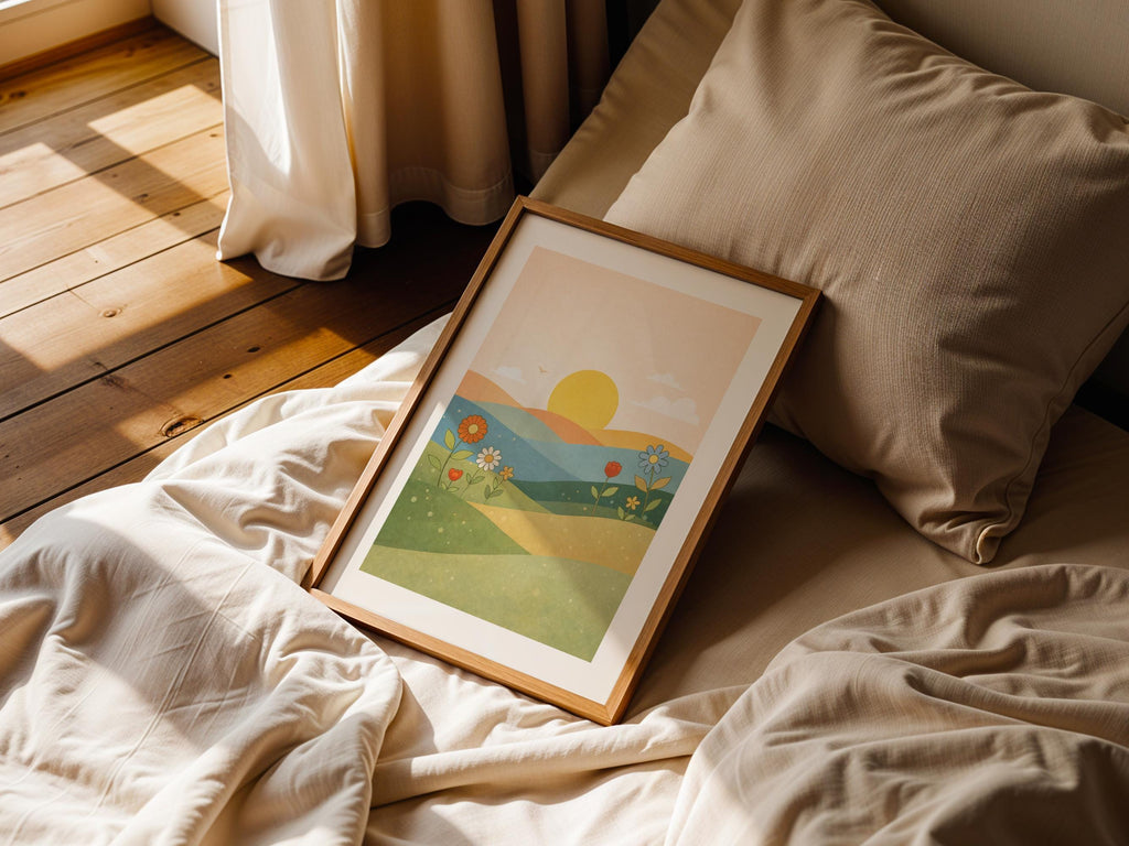 Pastel Floral Landscape