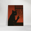 Noir Smoking Cat