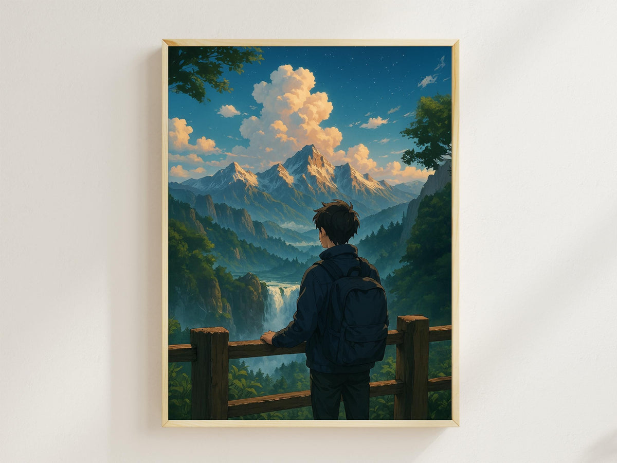 Anime Mountain Adventure Boy