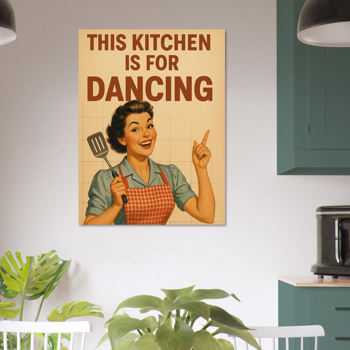Retro Dancing Housewife