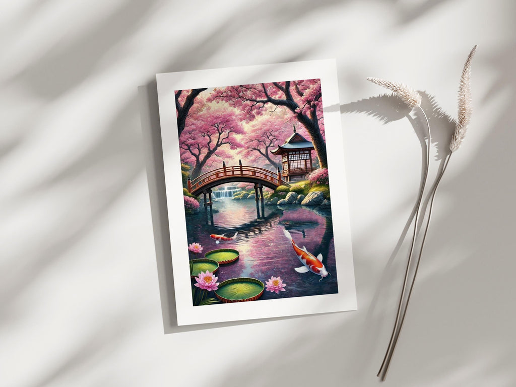 Cherry Blossom Koi Pond