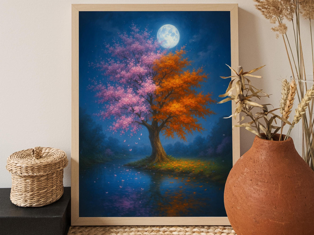 Four Seasons Moon Tree
