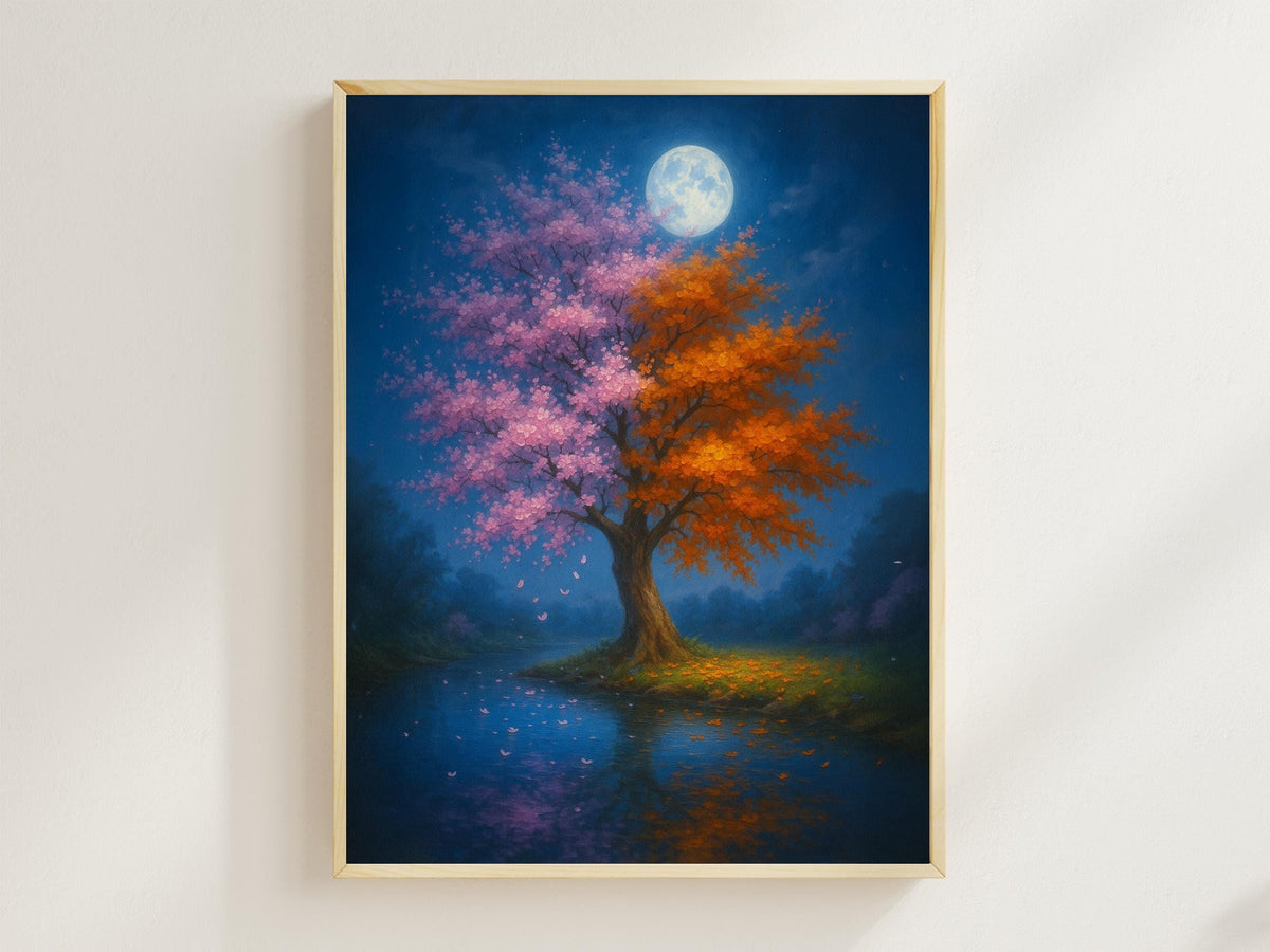 Four Seasons Moon Tree