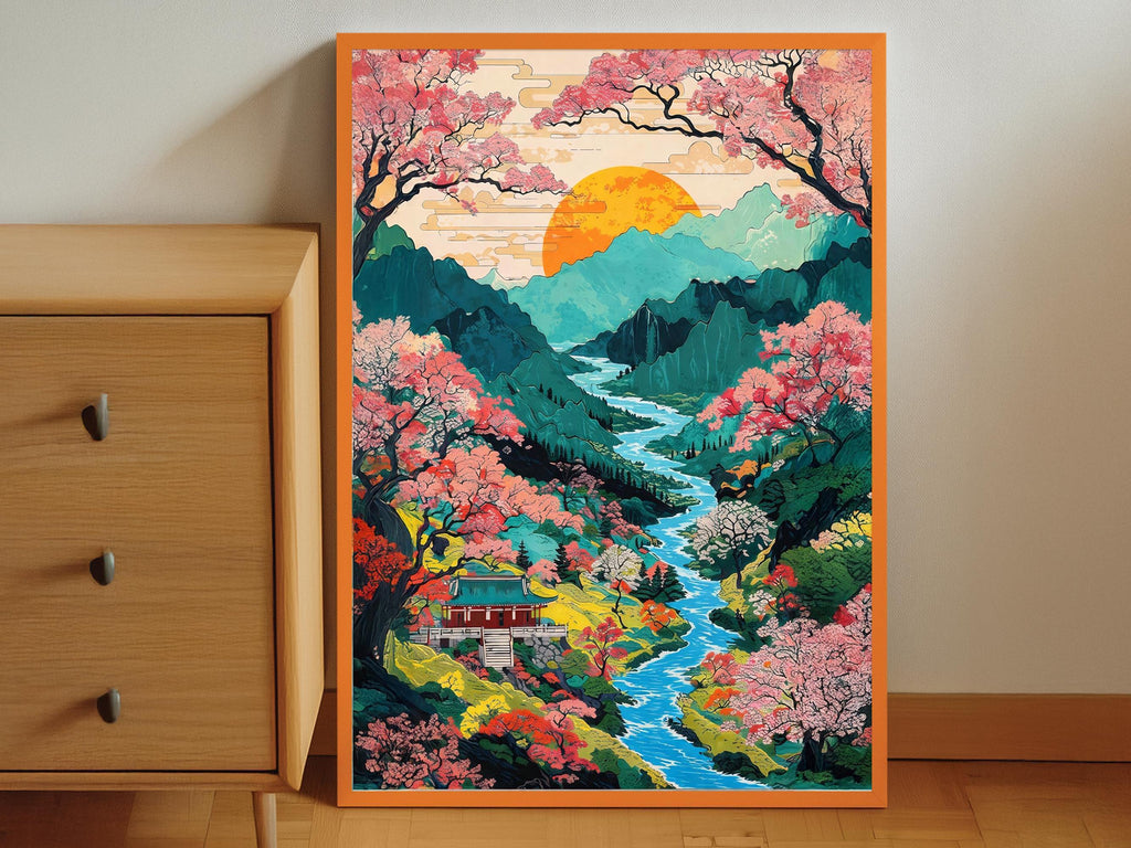 Vibrant Sakura Valley