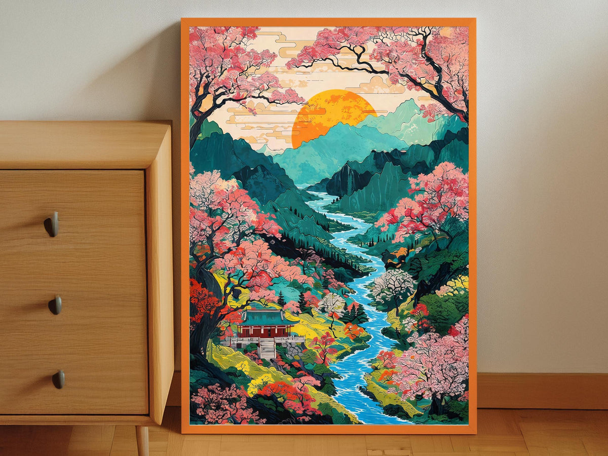Vibrant Sakura Valley