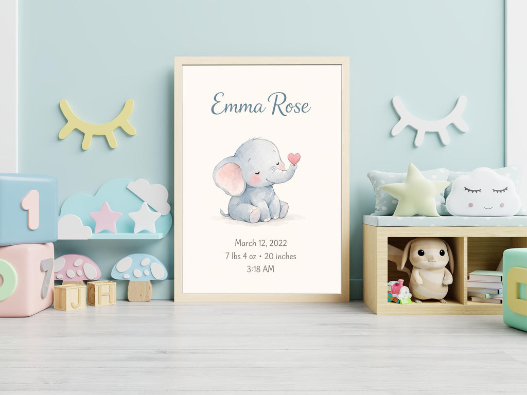 Personalized Baby Elephant Nursery