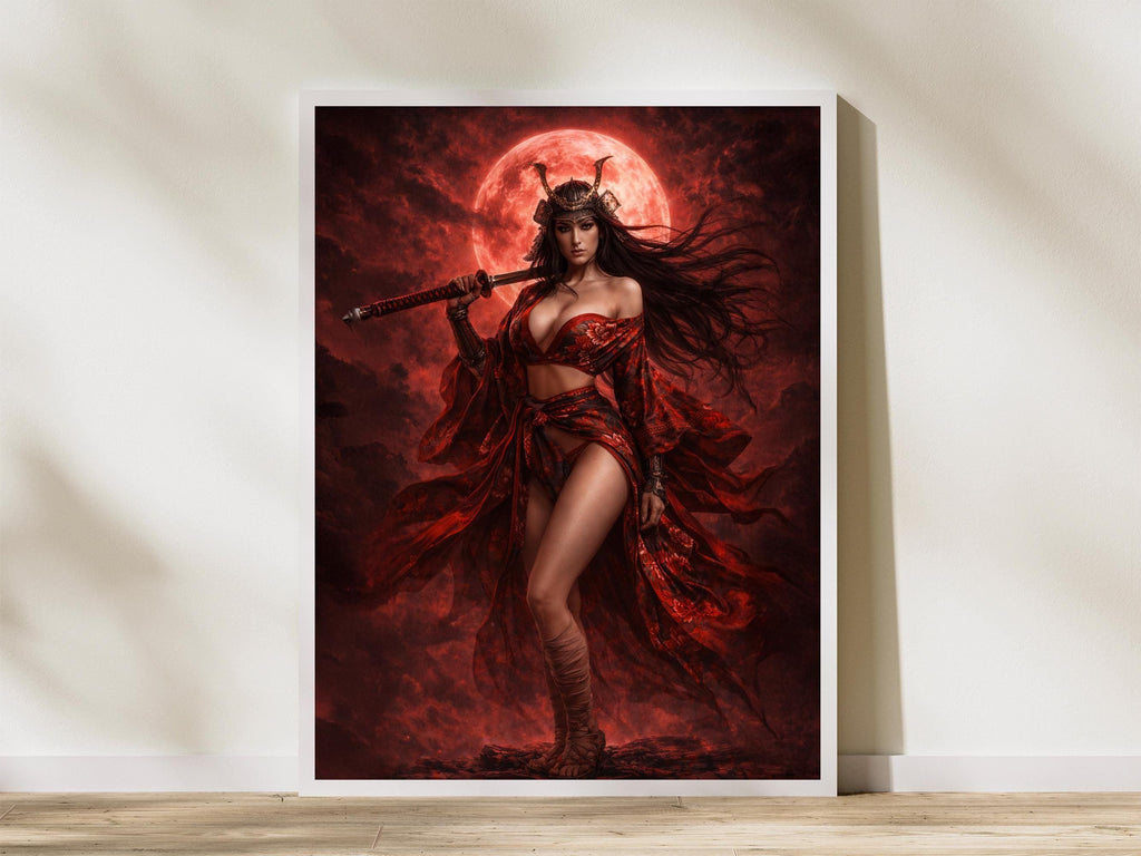 Red Moon Samurai Goddess