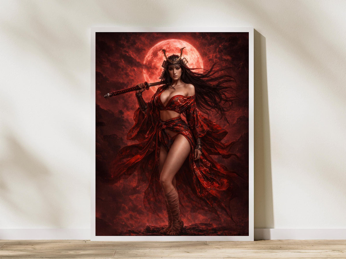 Red Moon Samurai Goddess