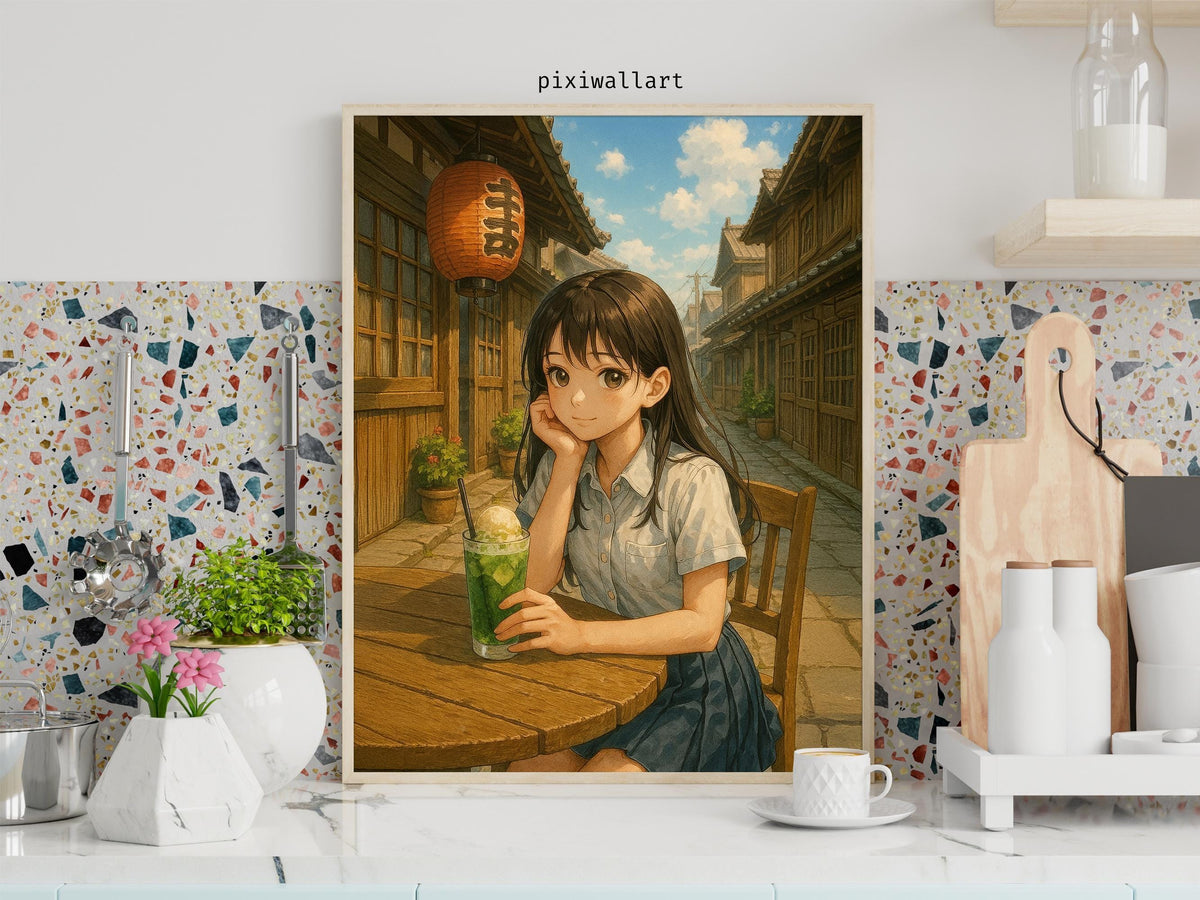 Cozy Anime Cafe Girl