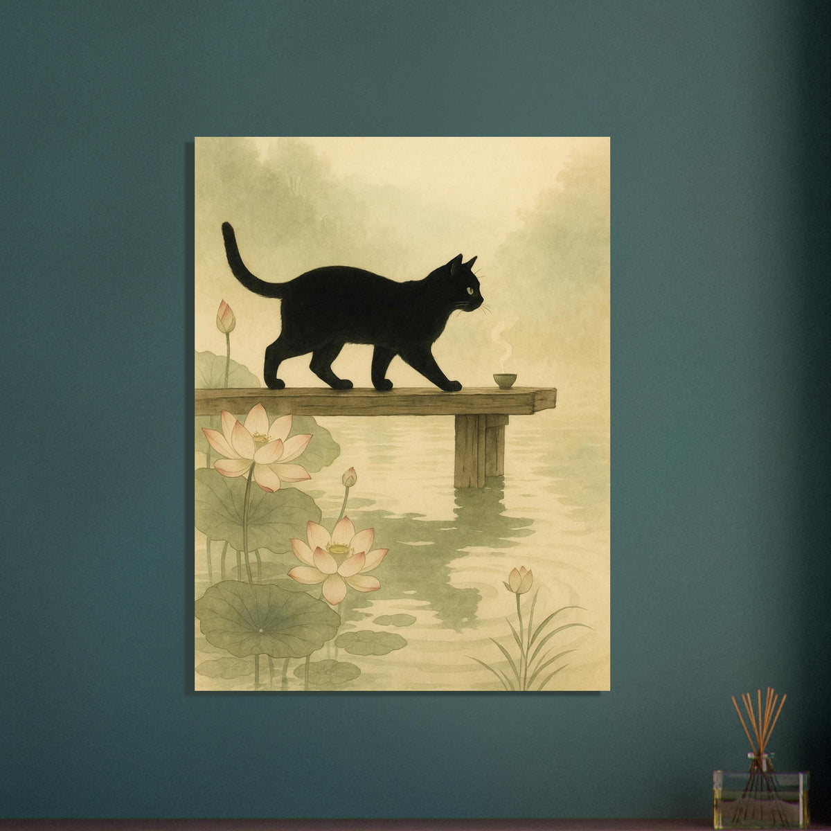 Black Cat Lotus Pond