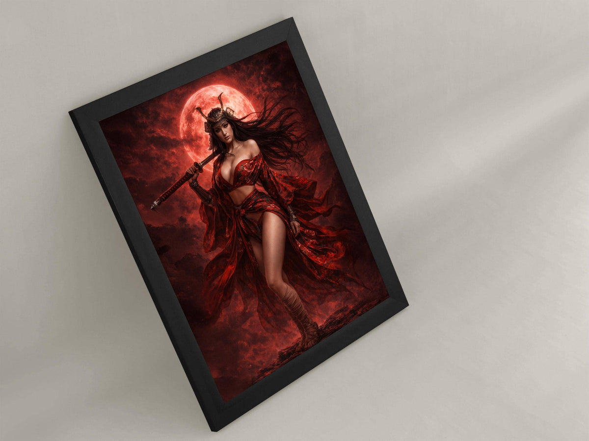 Red Moon Samurai Goddess