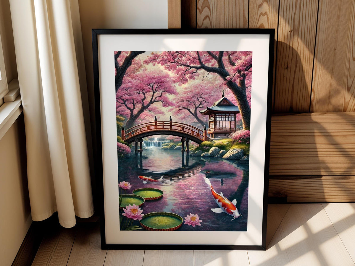 Cherry Blossom Koi Pond