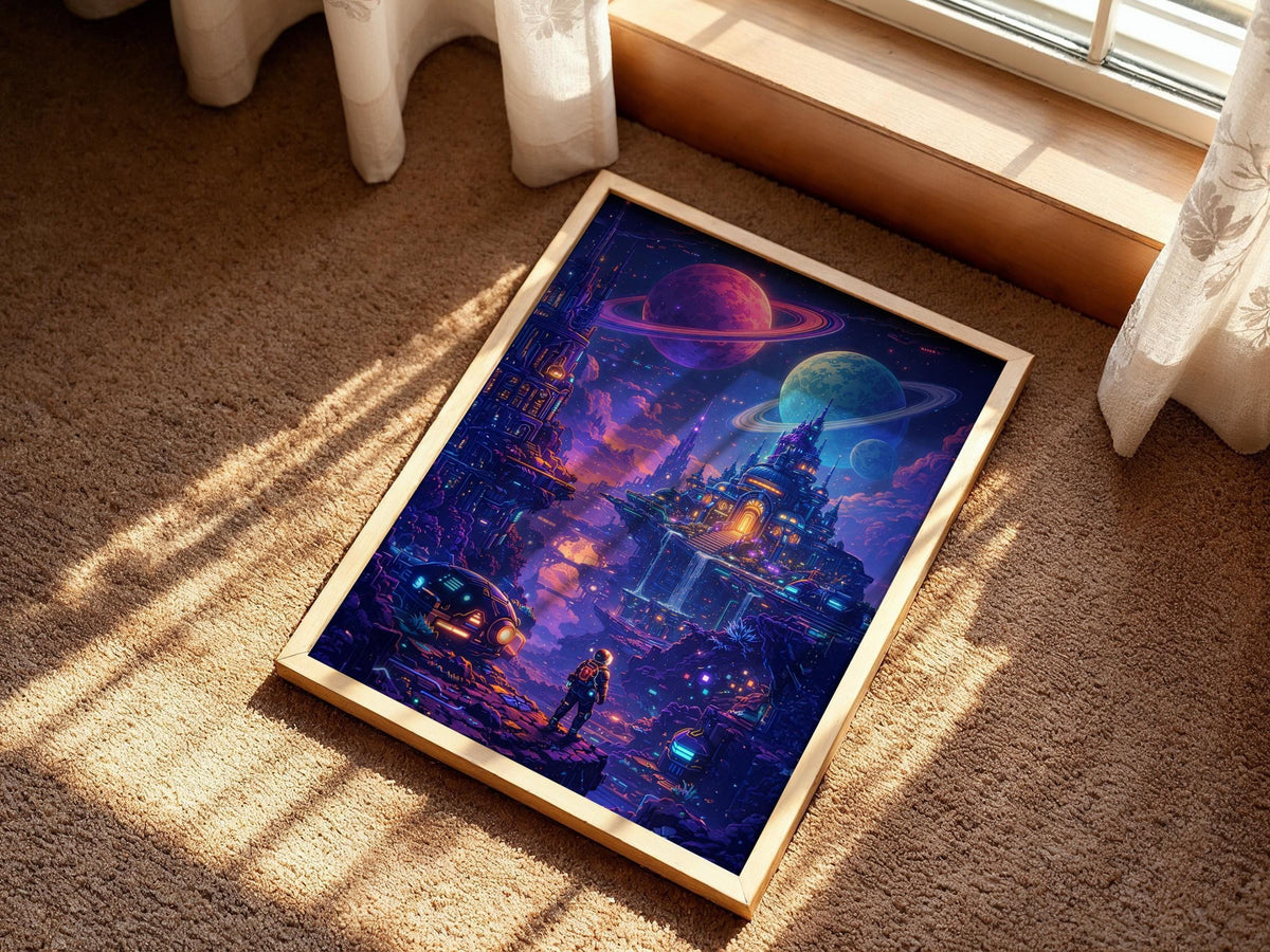Neon Sci Fi City