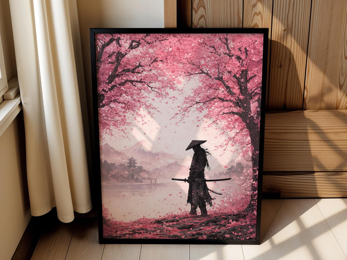Japanese Samurai Mount Fuji