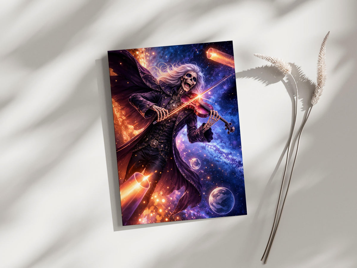 Cosmic Skeleton Violinist