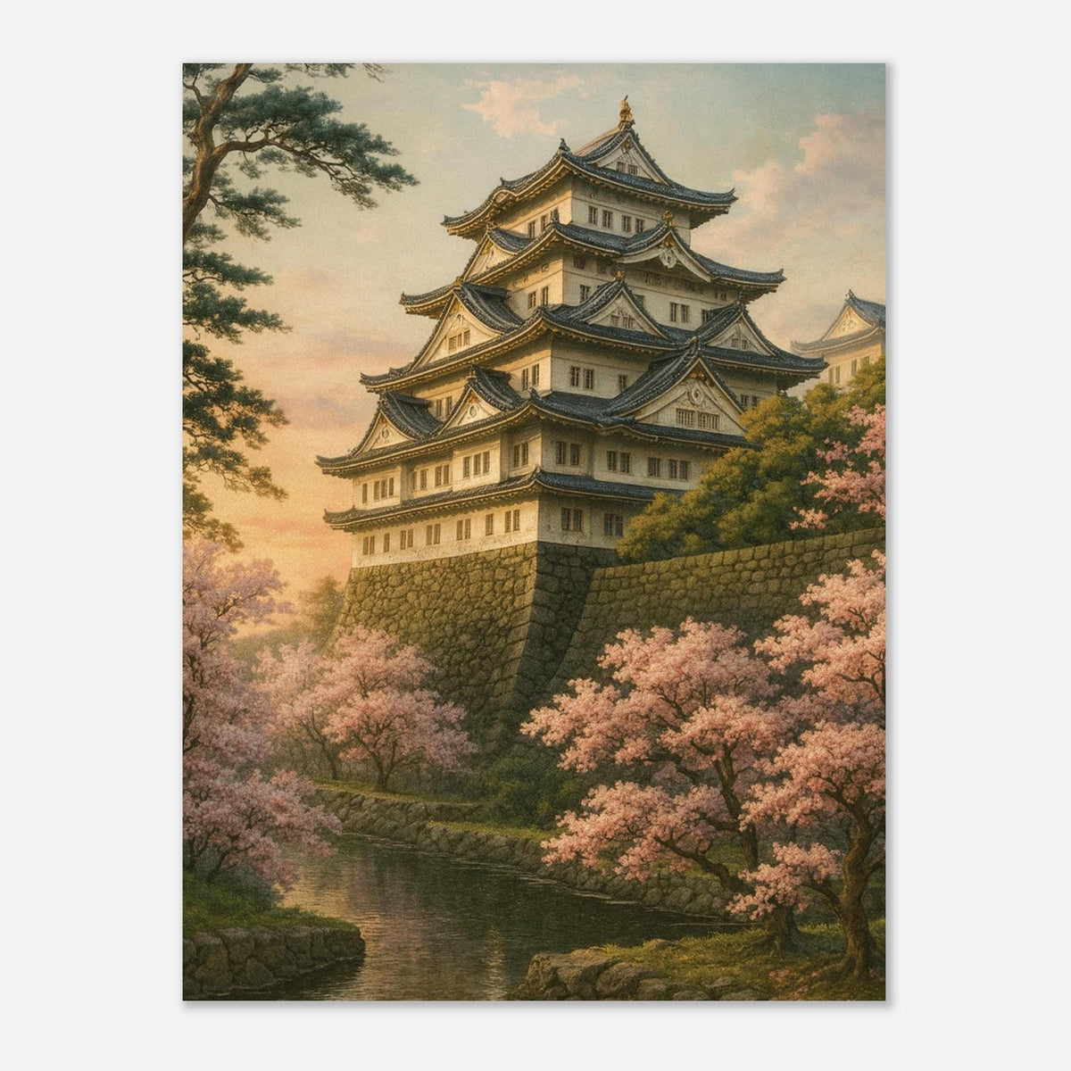 Japanese Cherry Blossom Castle