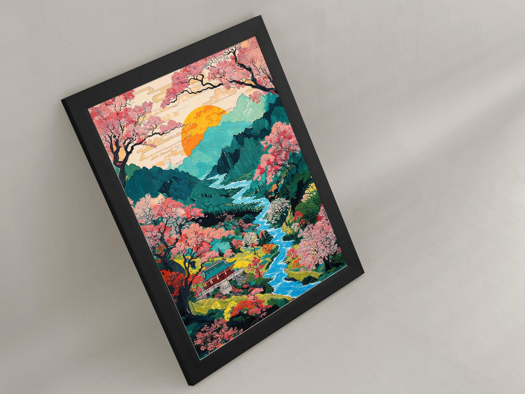 Vibrant Sakura Valley