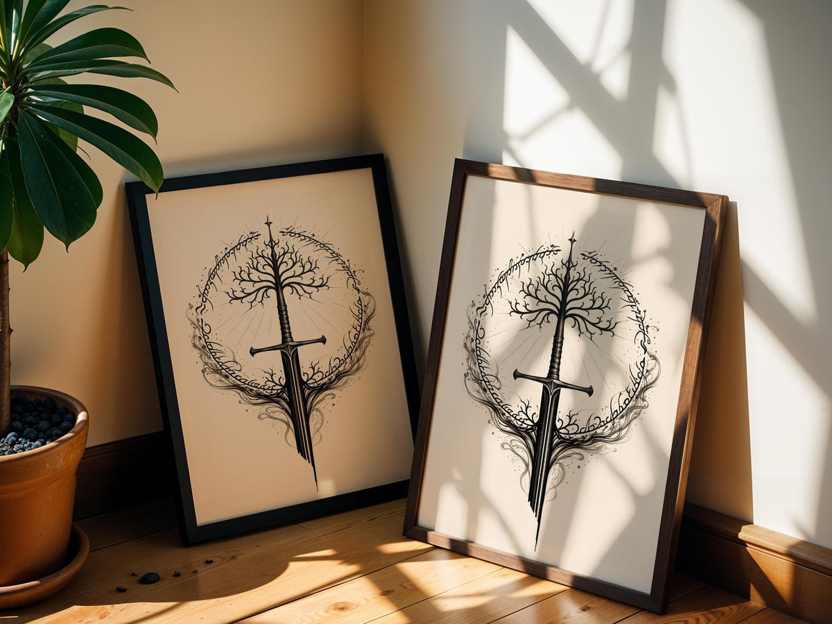 Tree of Gondor with Broken Sword