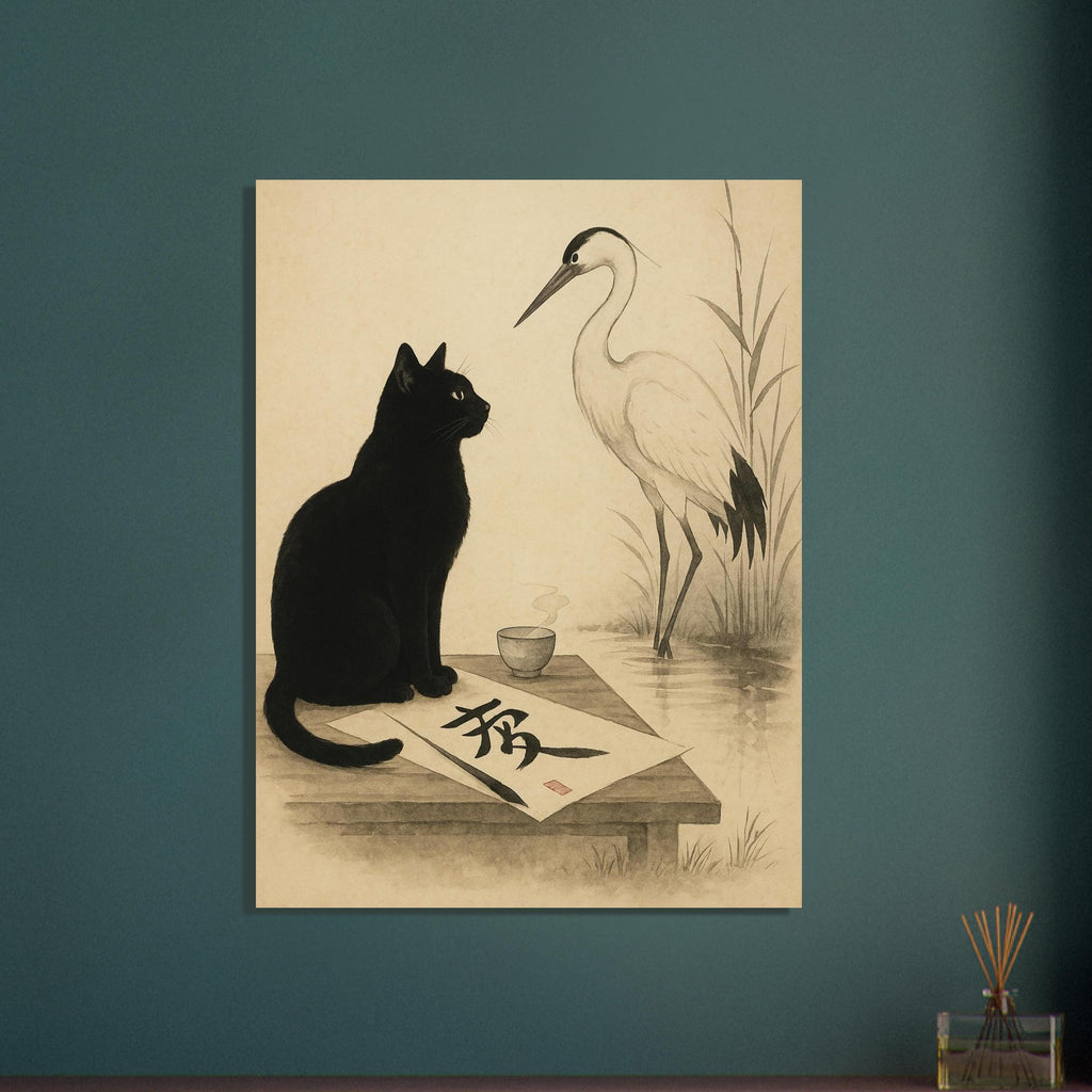 Cat and Crane