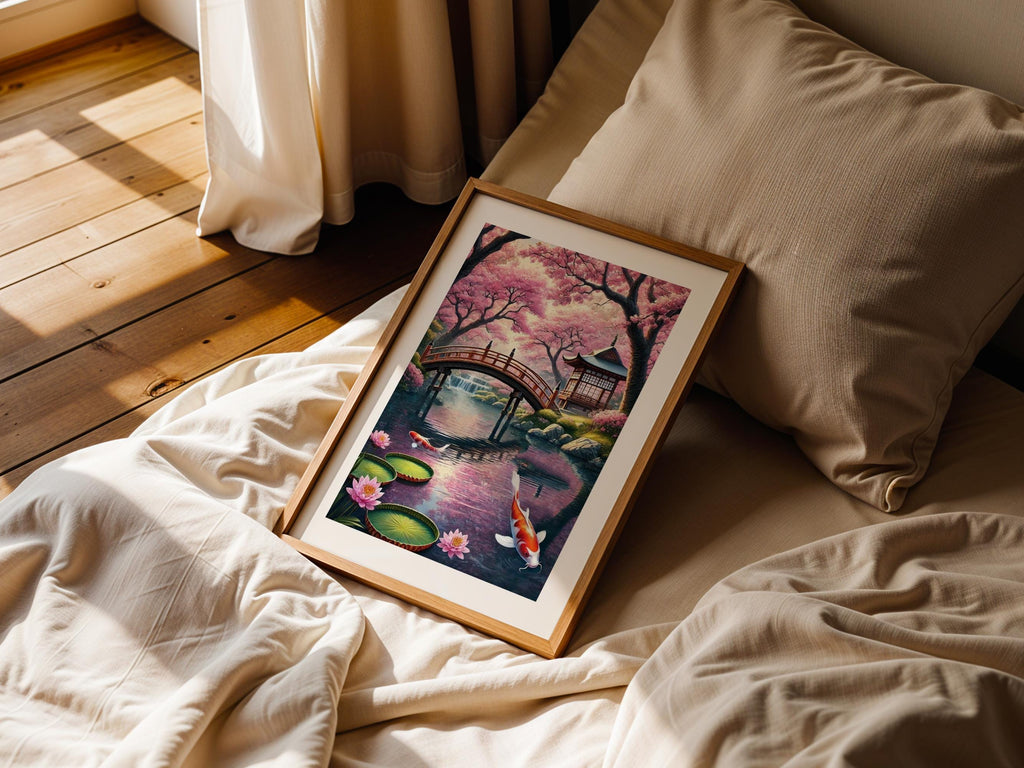 Cherry Blossom Koi Pond