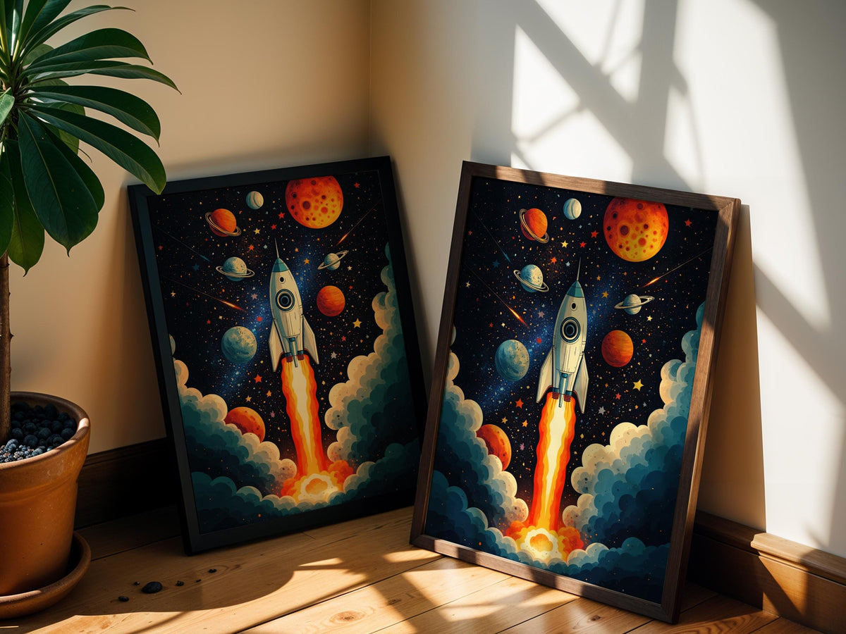 Retro Cosmic Rocket