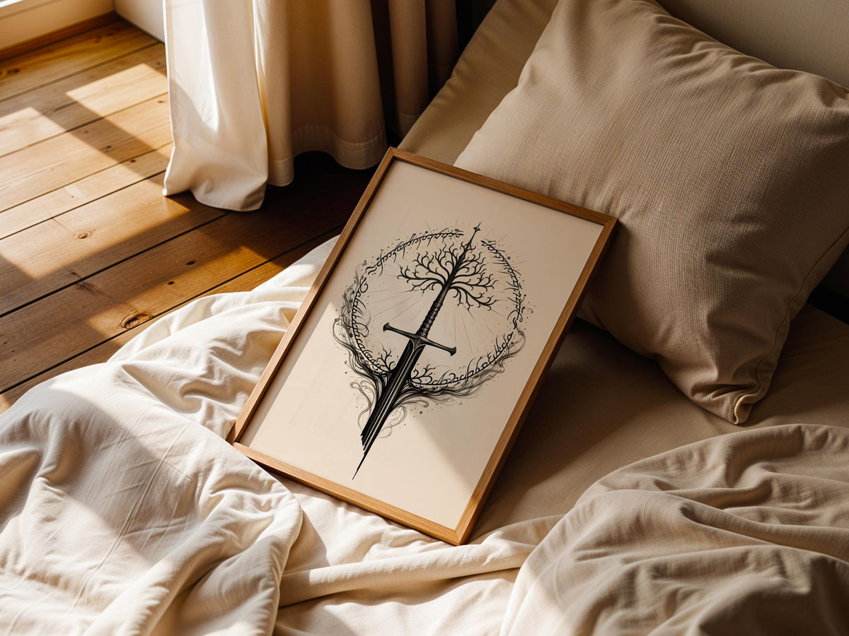 Tree of Gondor with Broken Sword