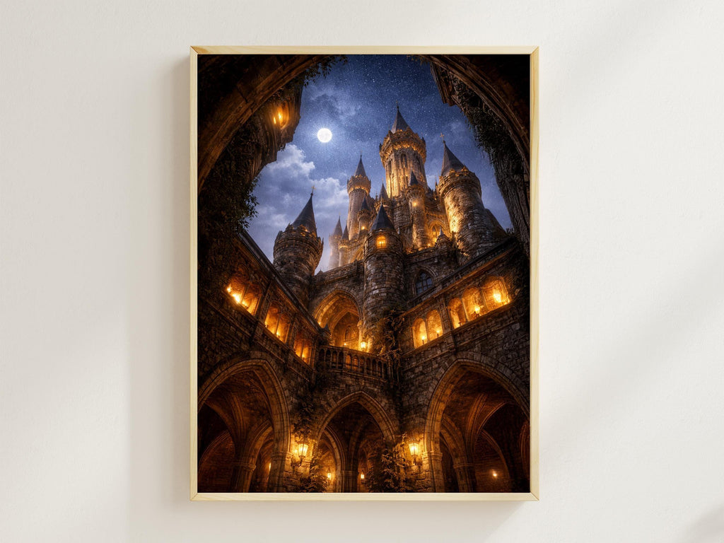 Moonlit Medieval Castle