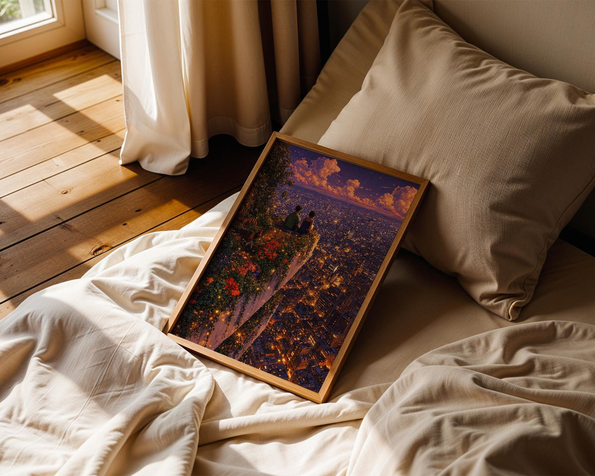 Romantic Night City Couple