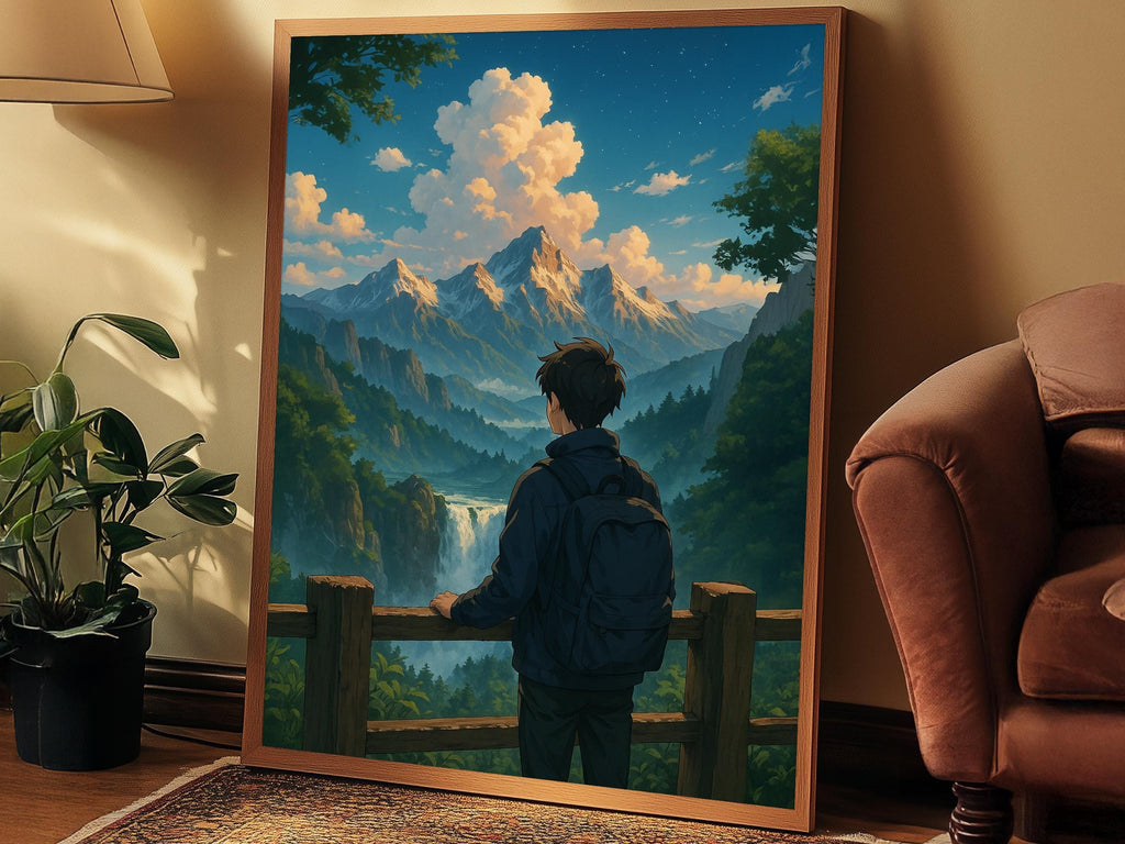 Anime Mountain Adventure Boy