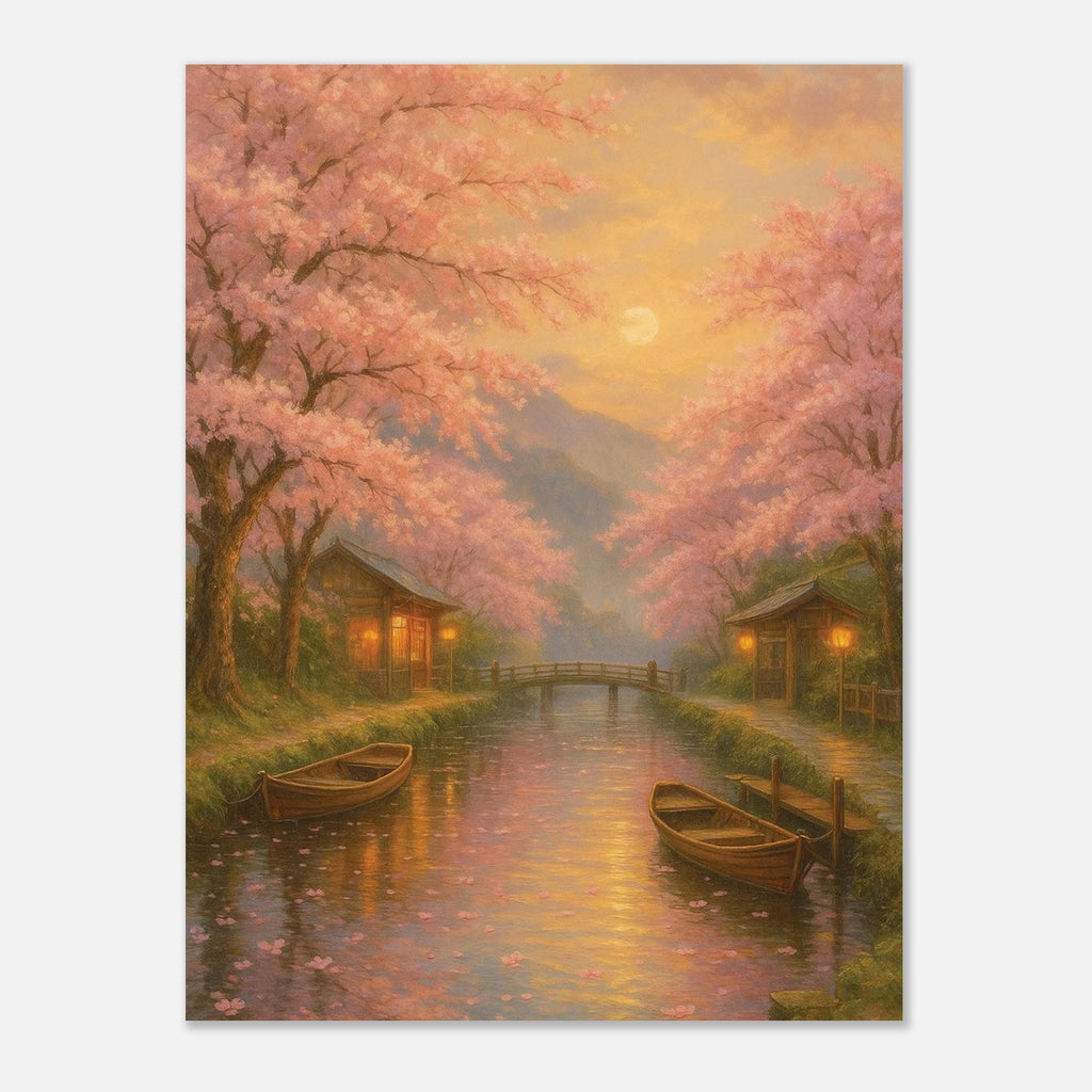 Japanese Sakura River