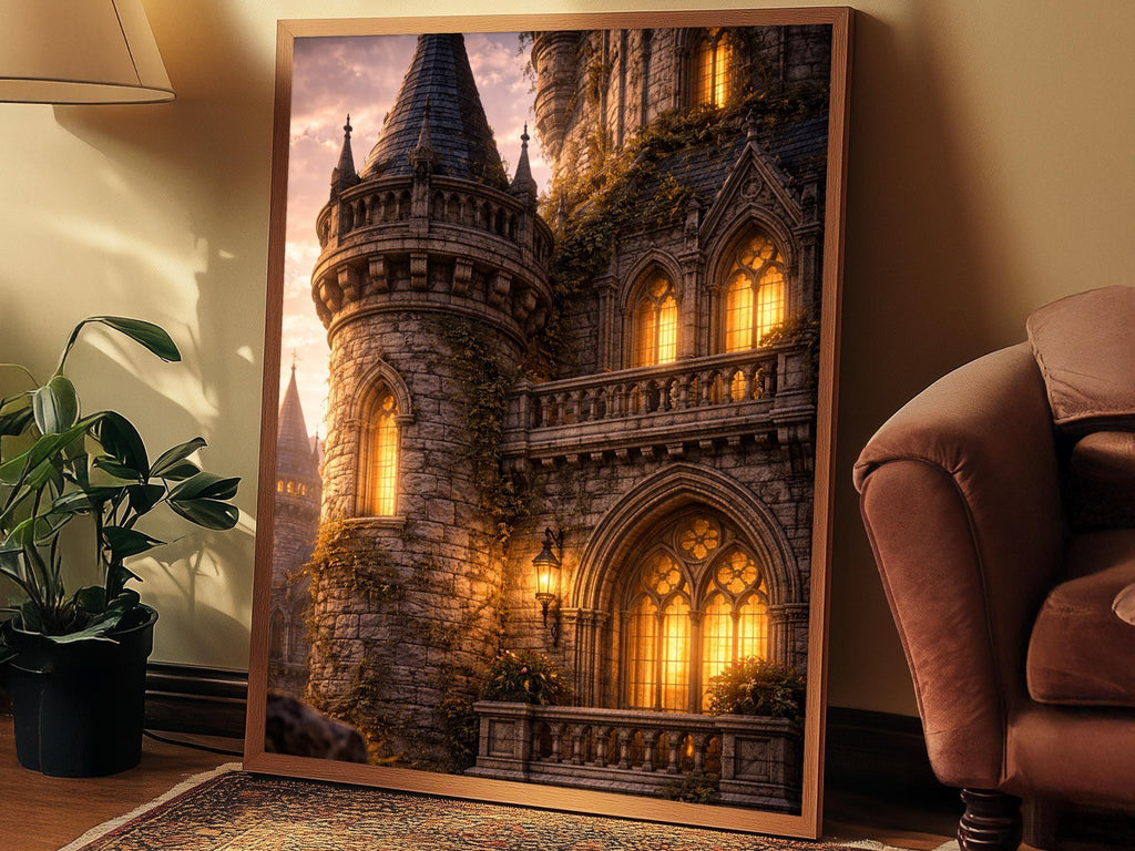 Gothic Stone Castle Tower