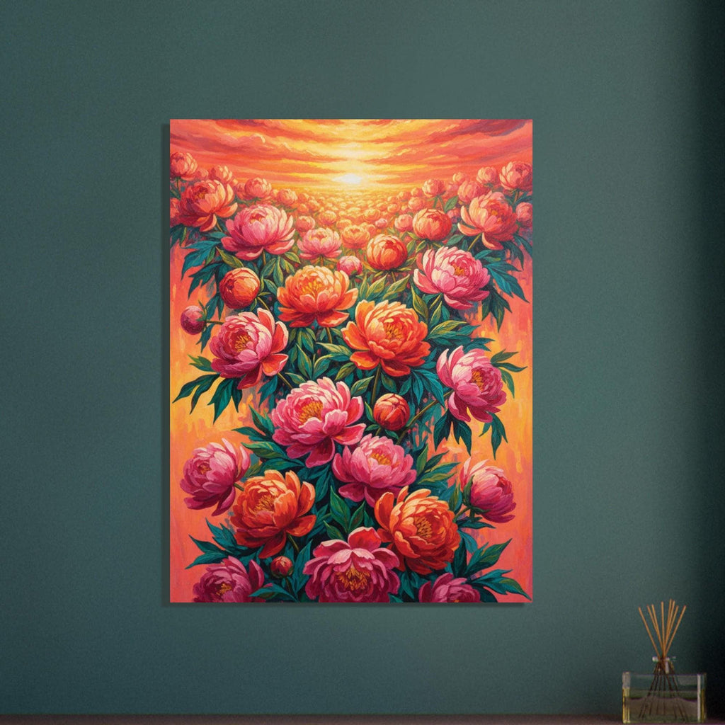 Vivid Peony Field