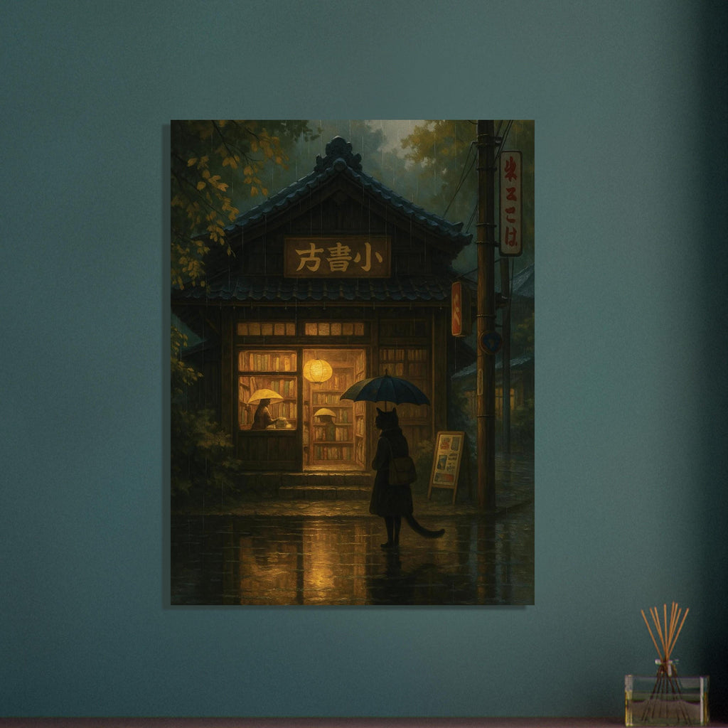 Rainy Japanese Bookstore