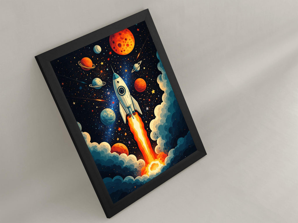 Retro Cosmic Rocket