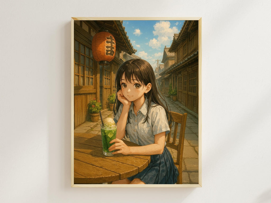 Cozy Anime Cafe Girl