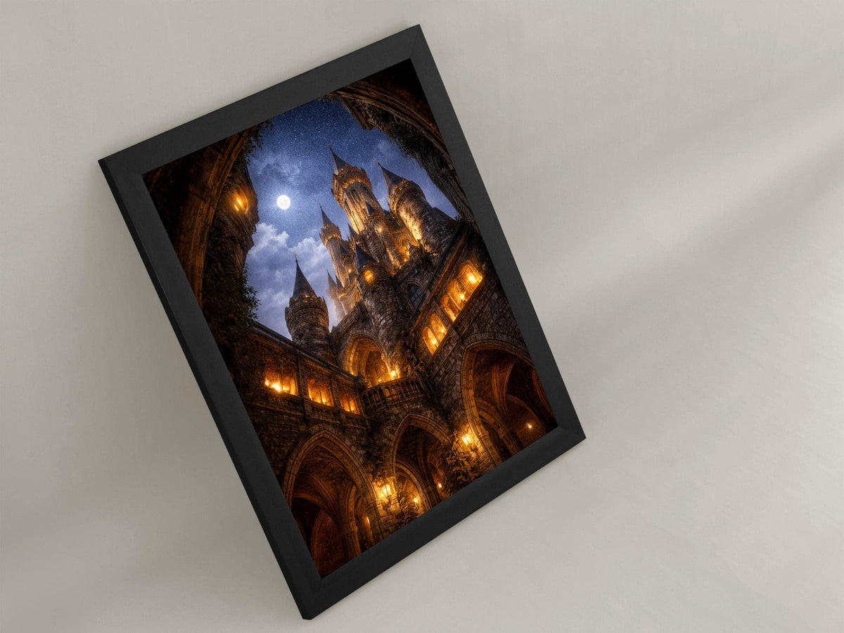 Moonlit Medieval Castle
