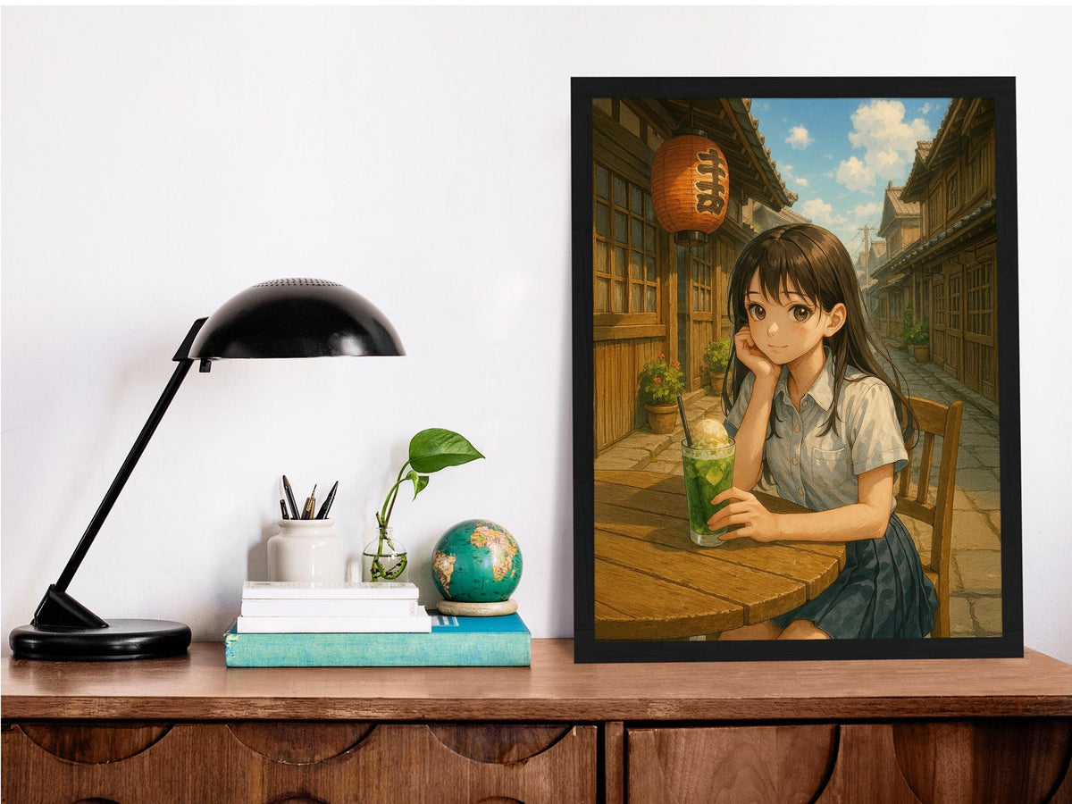 Cozy Anime Cafe Girl