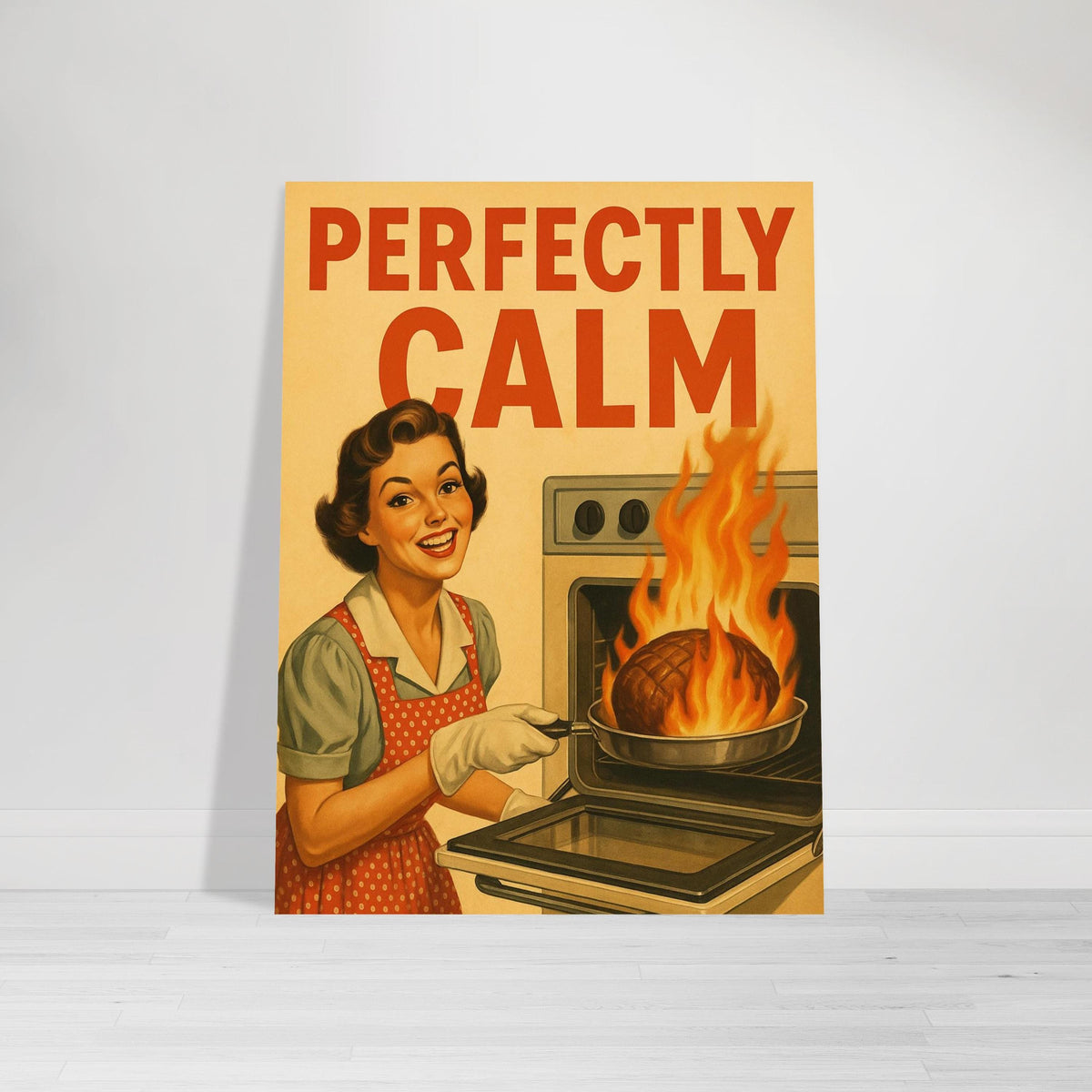 Retro 1950s Cooking Woman