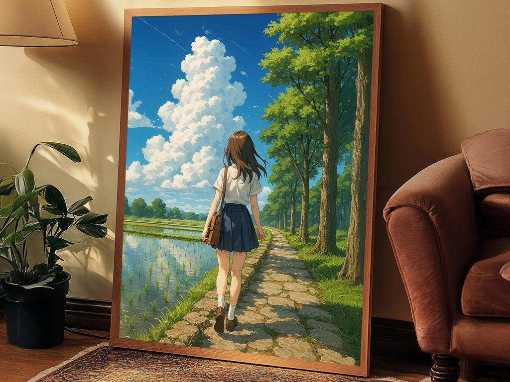 Anime Summer Countryside Girl