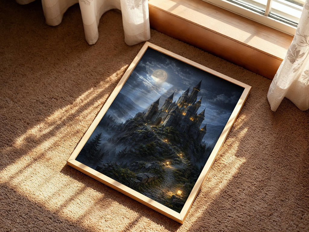 Moonlit Gothic Castle
