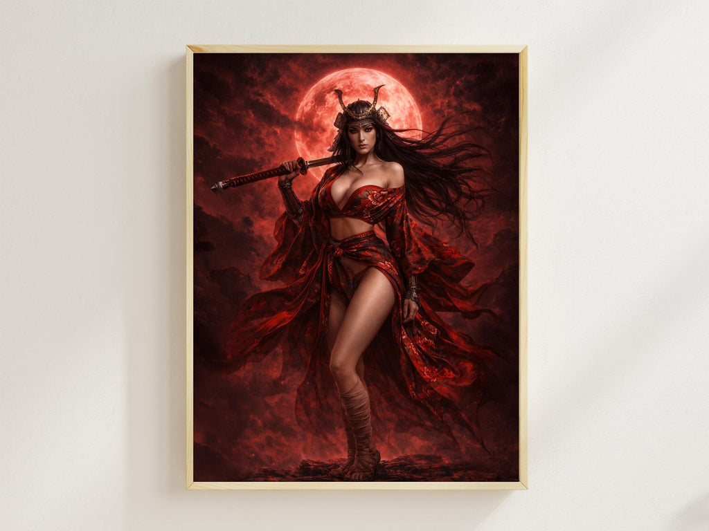 Red Moon Samurai Goddess