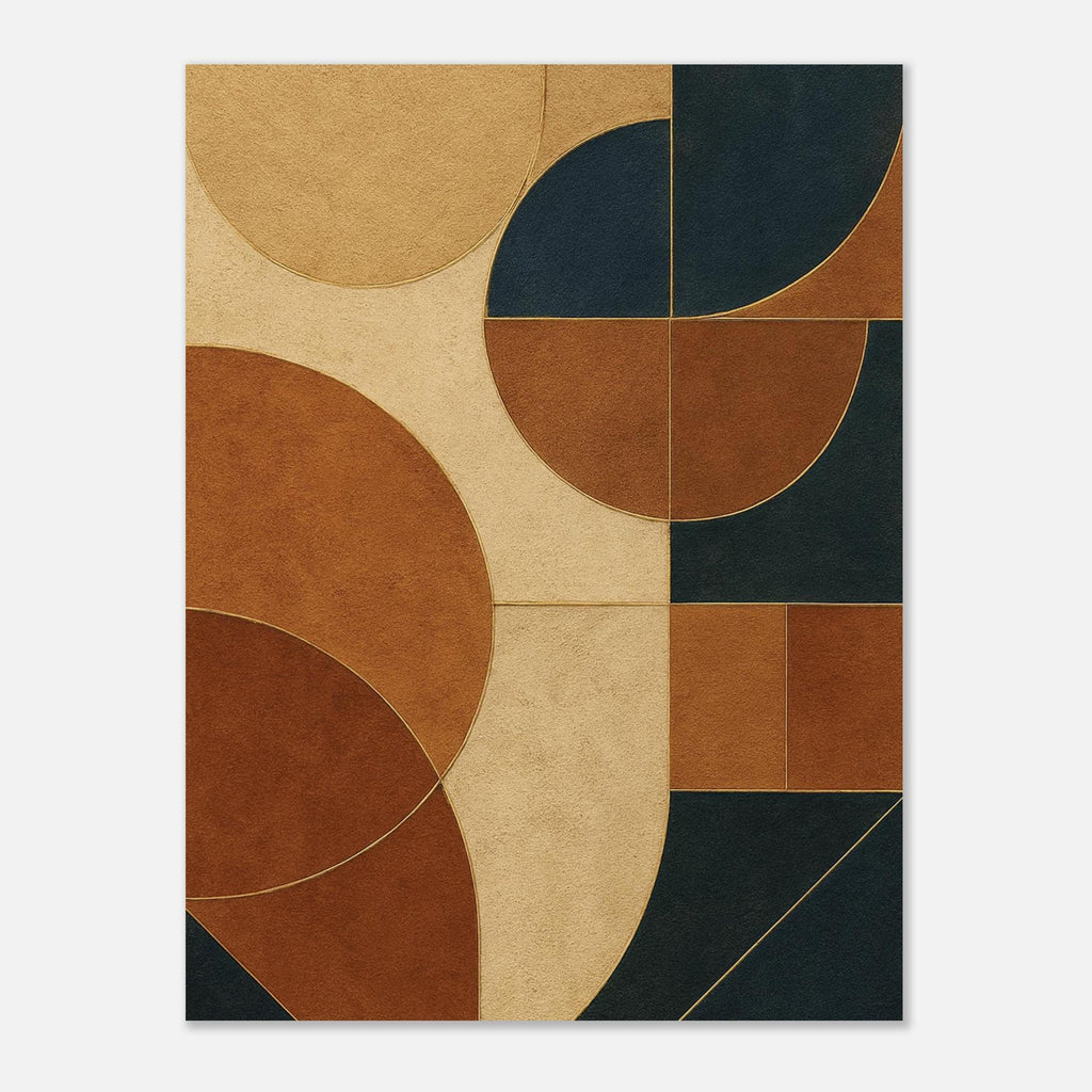 Caramel Navy Geometry